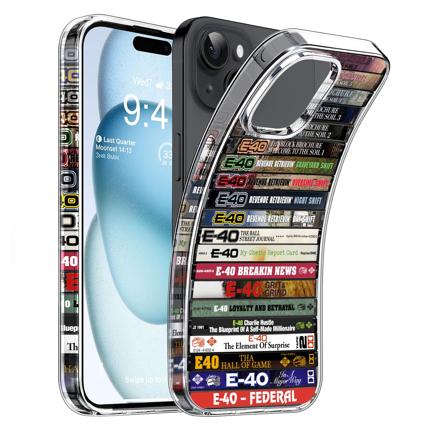 E-40 Albums Cassette Collection Retro Phone Case