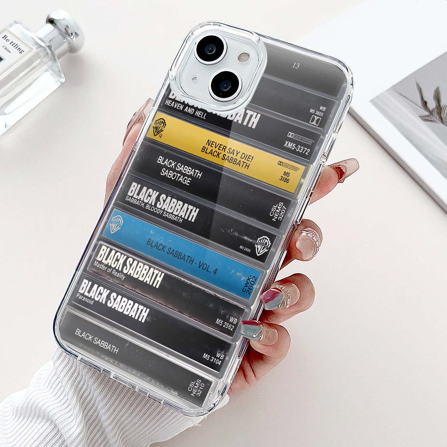 Black Sabbath Albums Cassette Collection Retro Phone Case