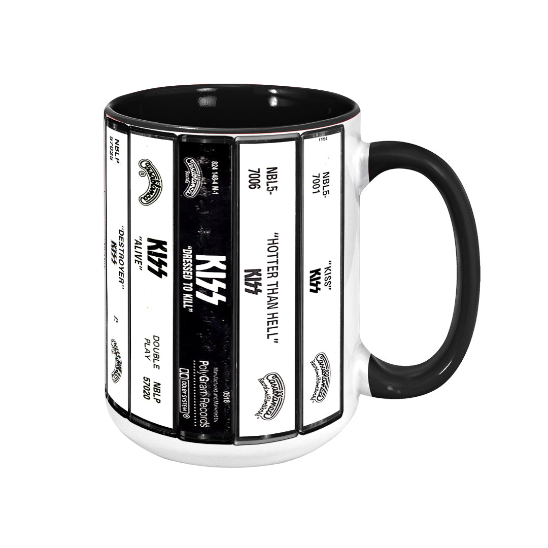 KIS Albums Cassette Collection Retro Accent Mug