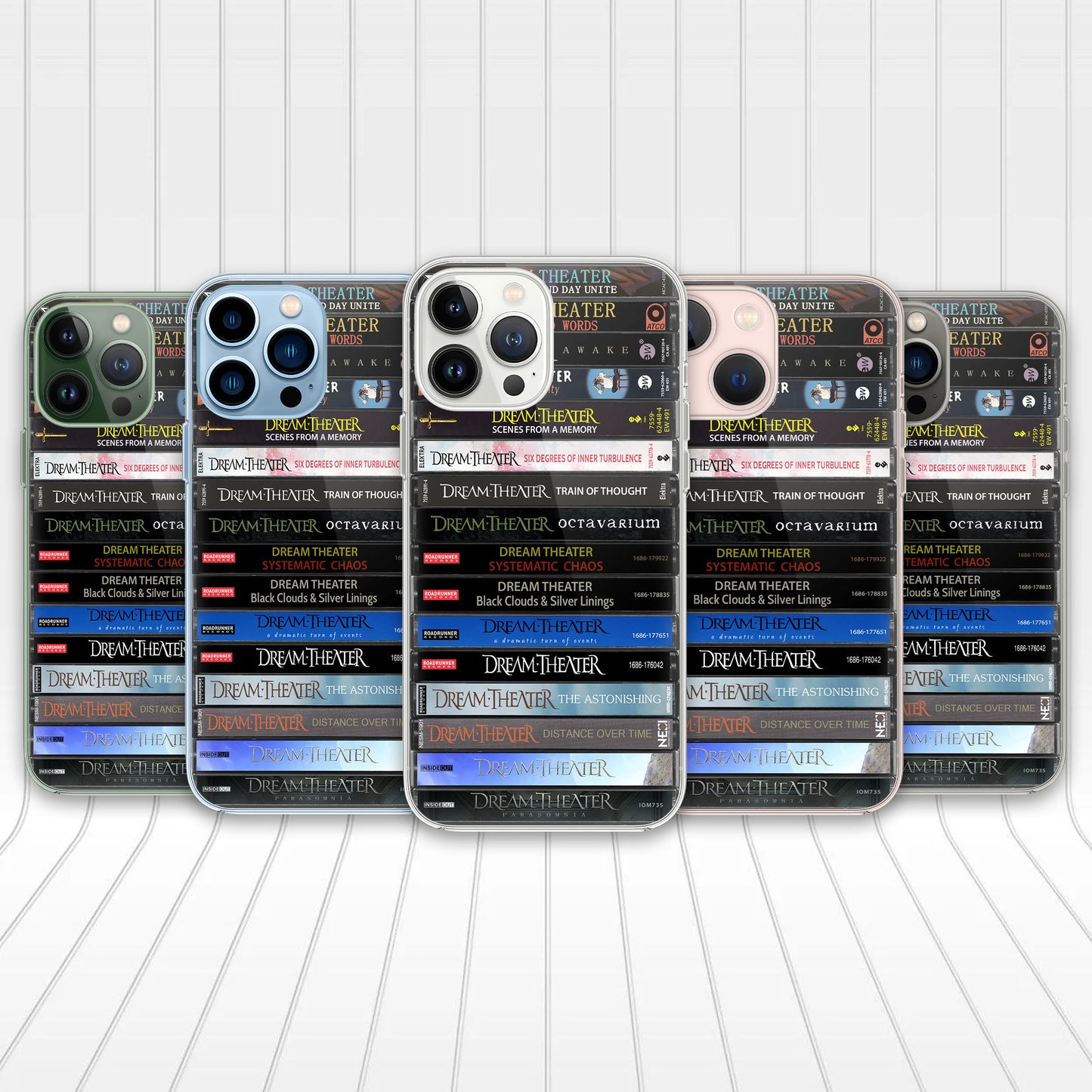 Dream Theater Albums Cassette Collection Retro Phone Case