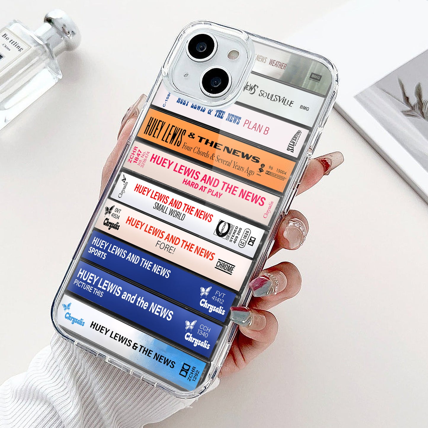 Huey Lewis Albums Cassette Collection Retro Phone Case