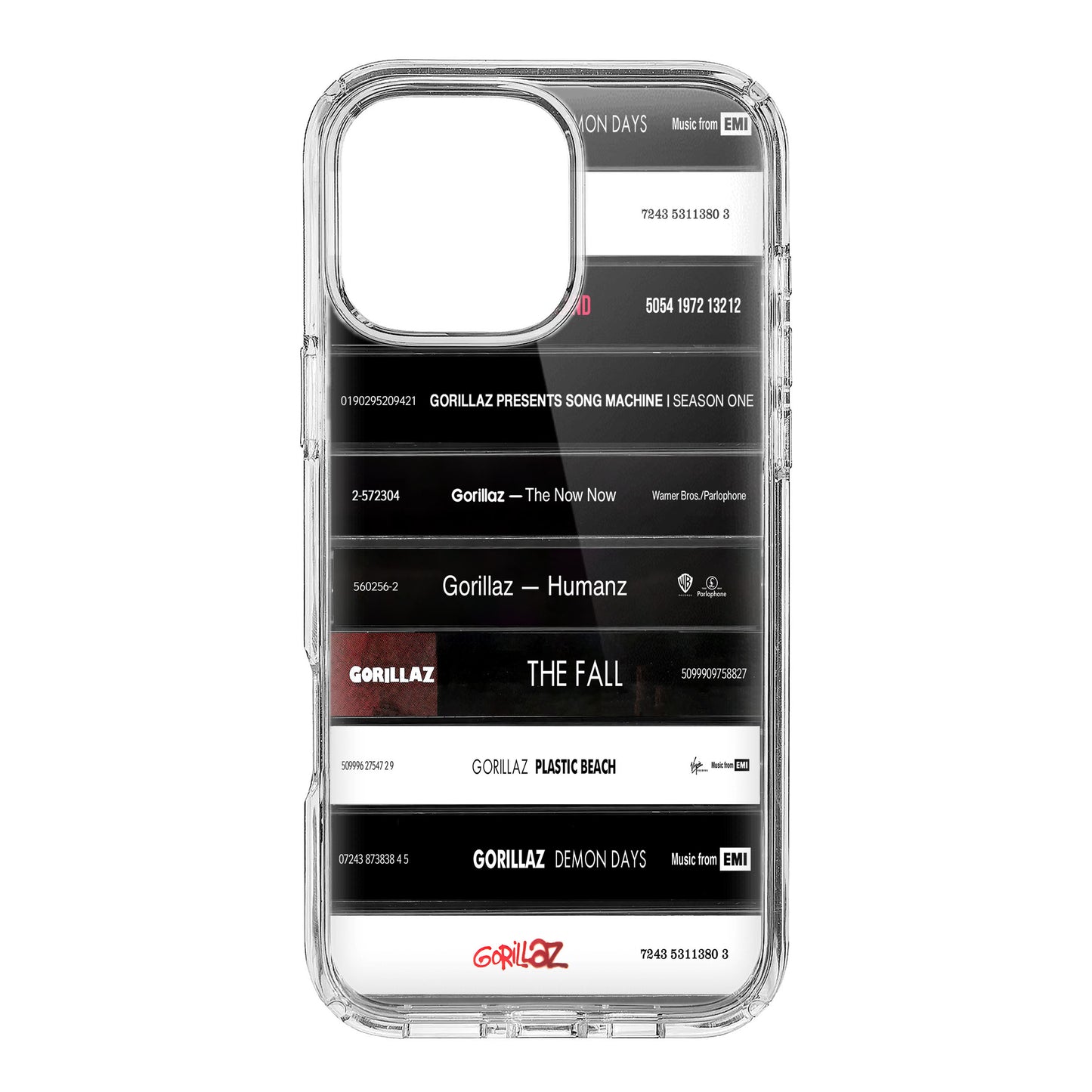 Gorillaz Albums Cassette Collection Retro Phone Case