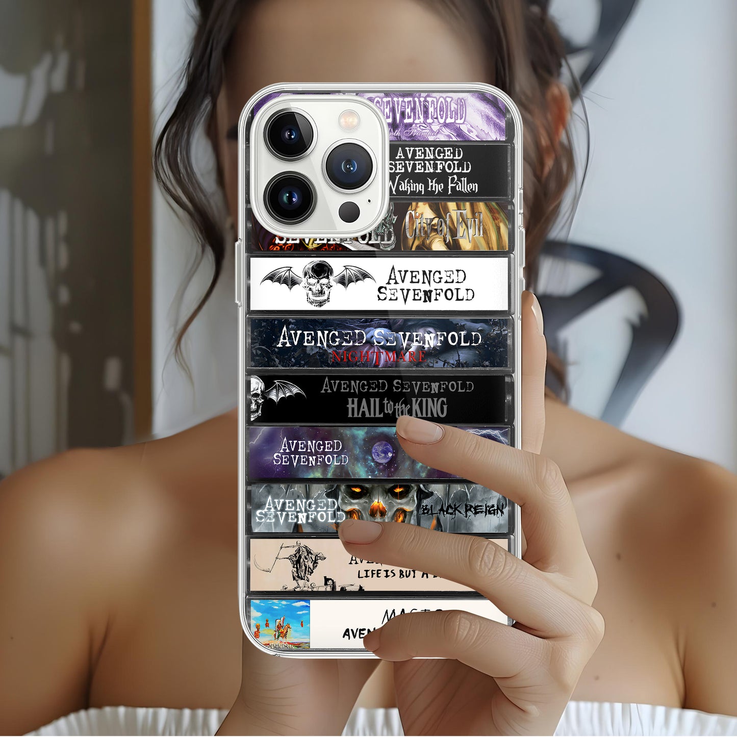 Avenged Sevenfold Albums Cassette Collection Retro Phone Case