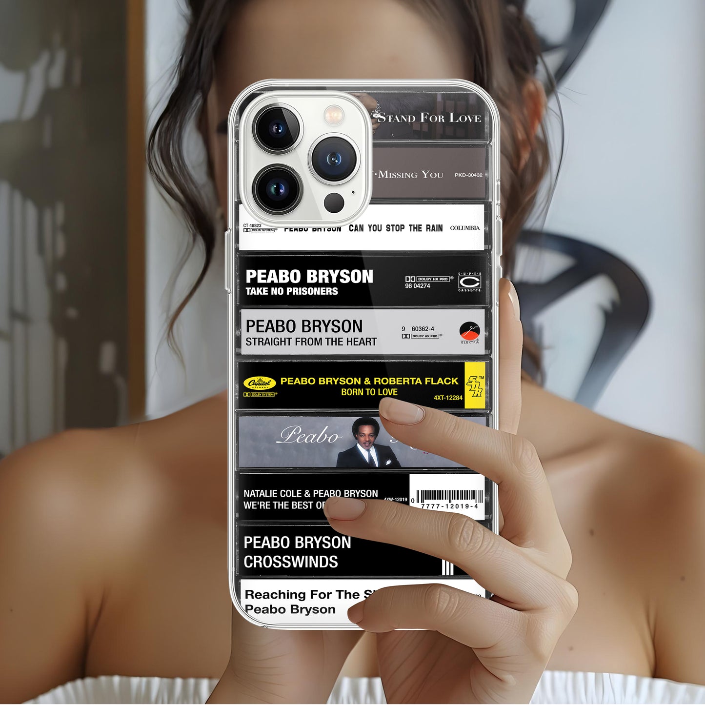 Peabo Bryson Albums Cassette Collection Retro Phone Case