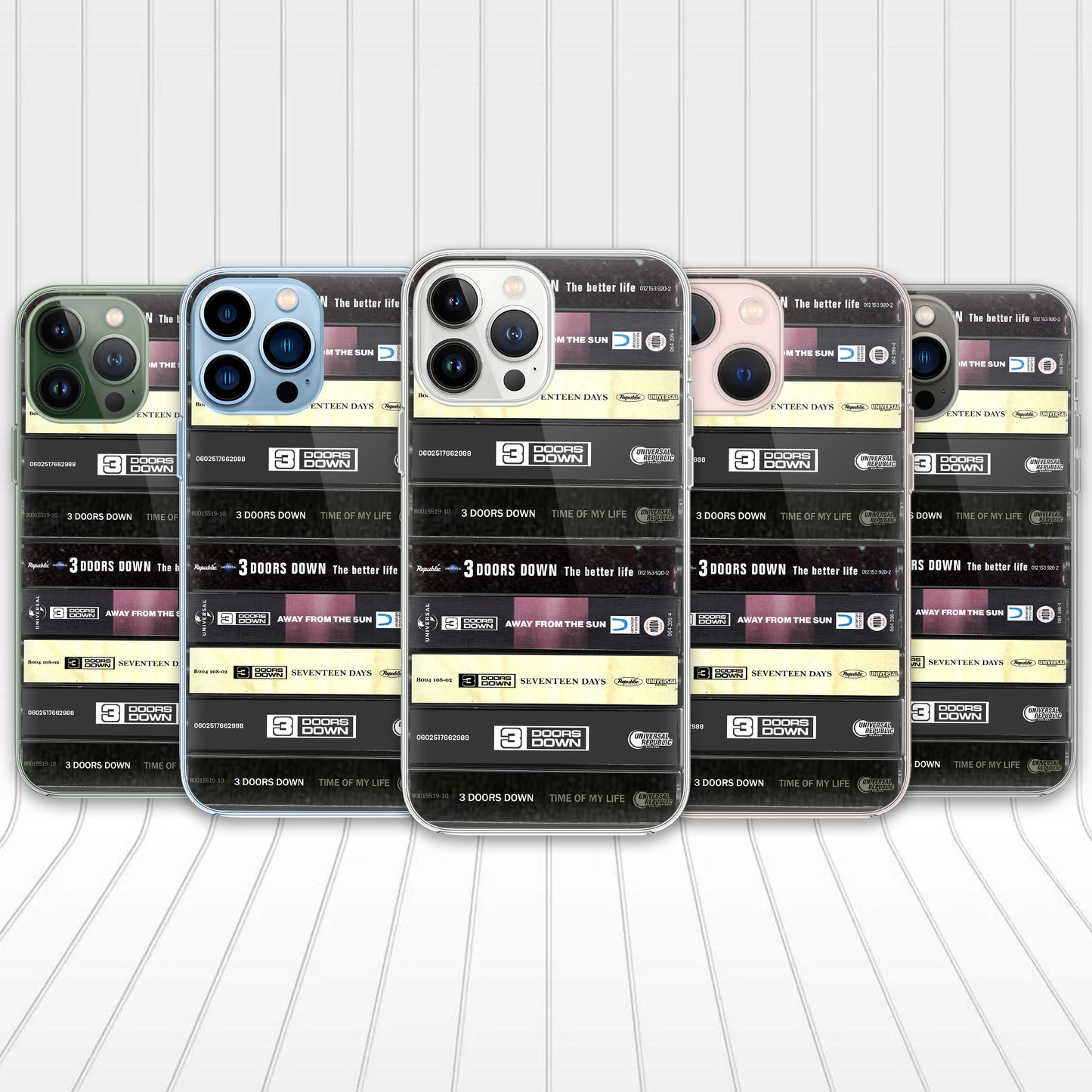 3 Doors Down Albums Cassette Collection Retro Phone Case
