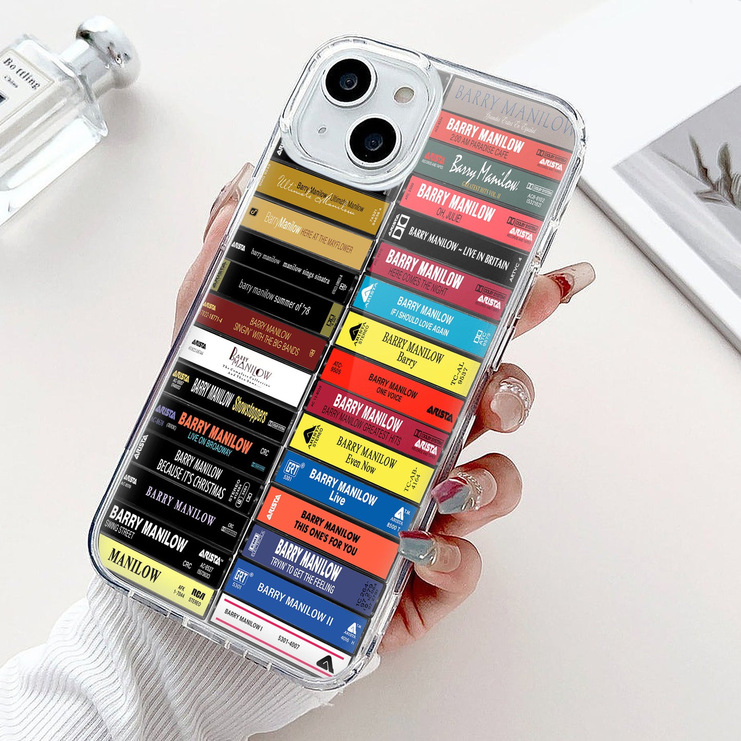 Barry Manilow Albums Cassette Collection Retro Phone Case