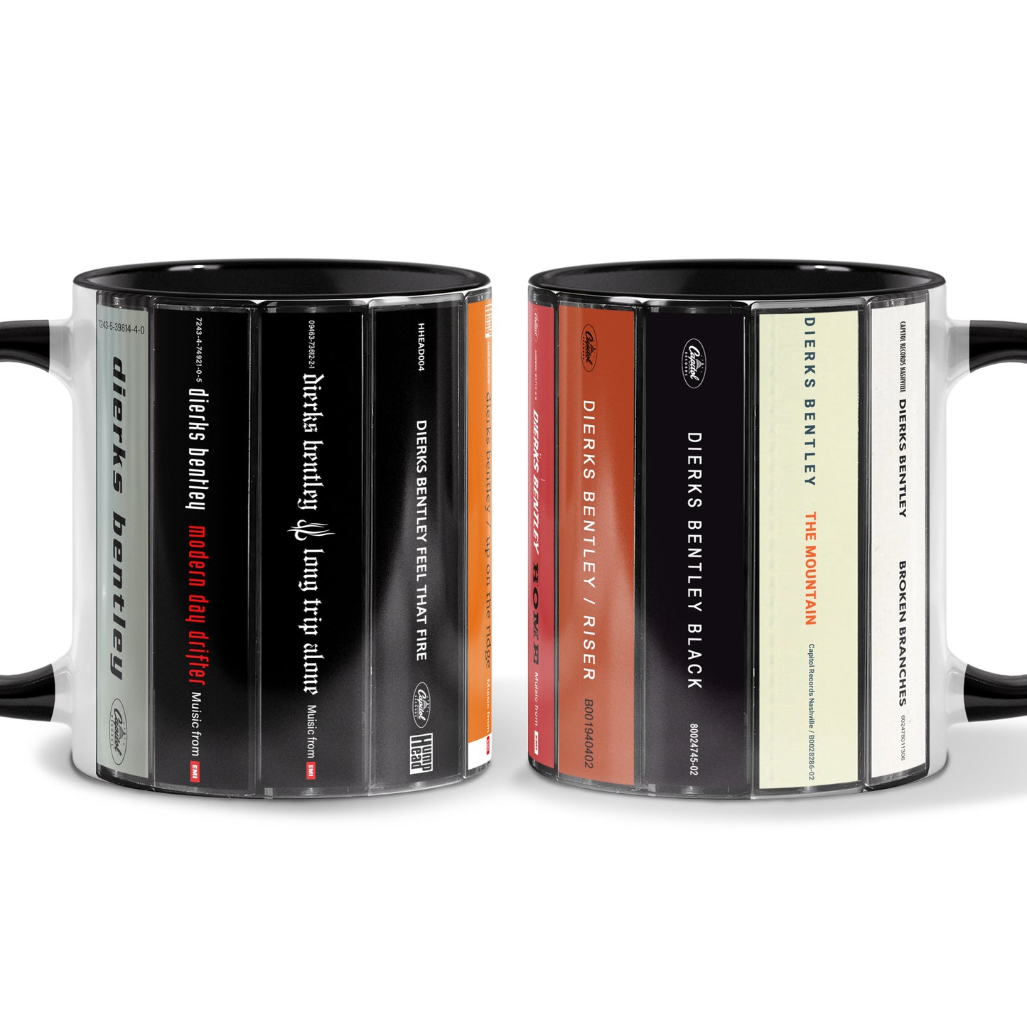 Dierks Bentley Albums Cassette Collection Retro Accent Mug