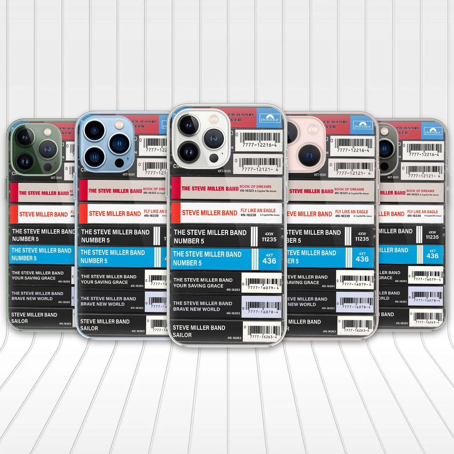 Steve Miller Band Albums Cassette Collection Retro Phone Case