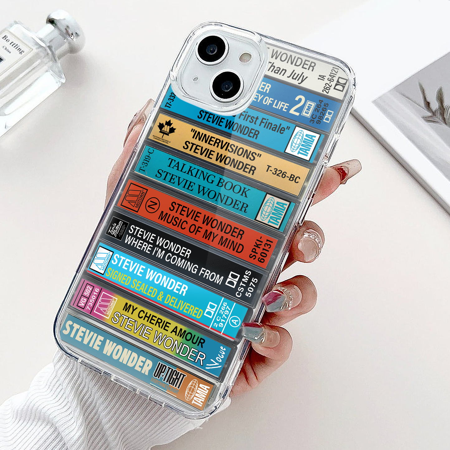 Stevie Wonder Albums Cassette Collection Retro Phone Case