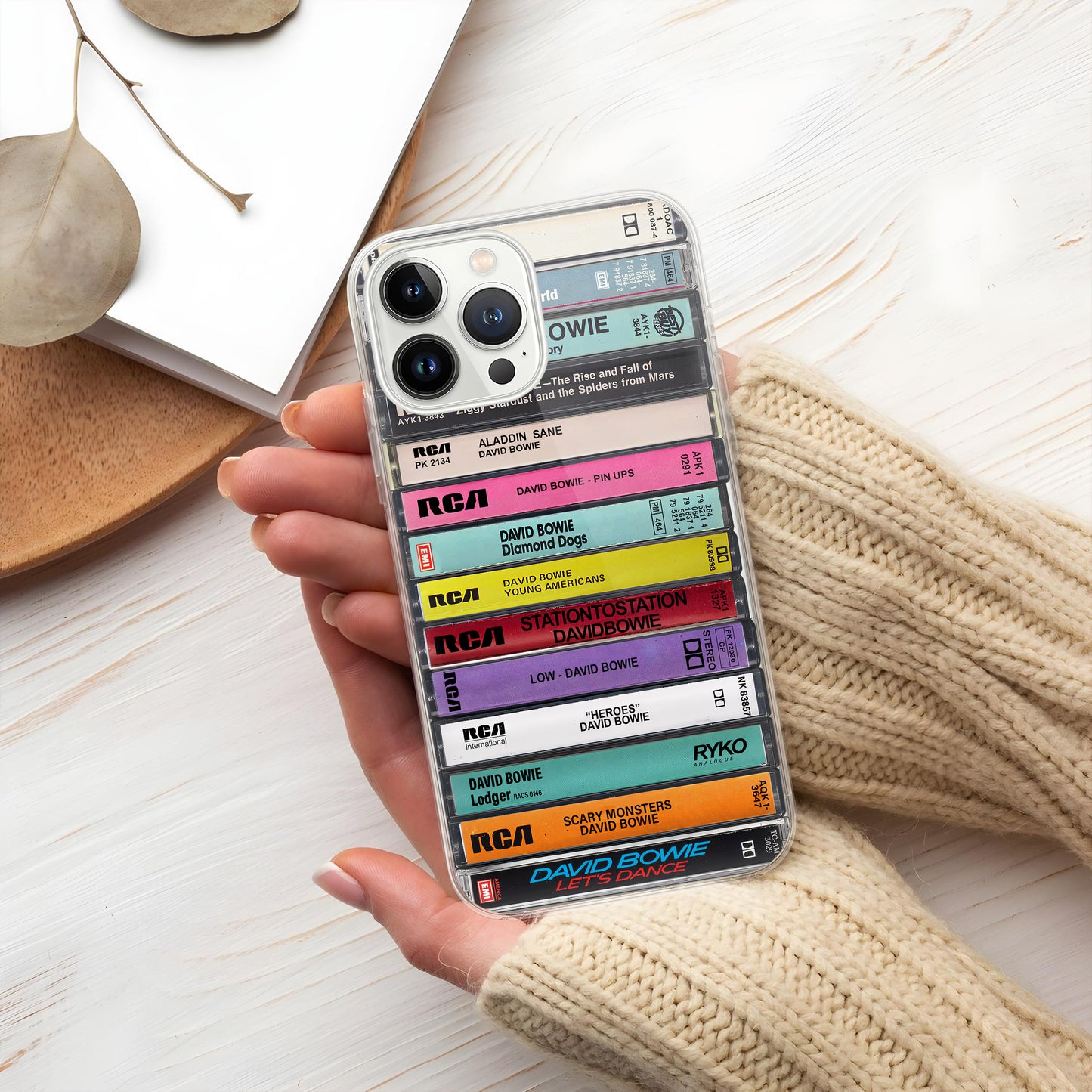 David Bowie Albums Cassette Collection Retro MagSafe Phone Case