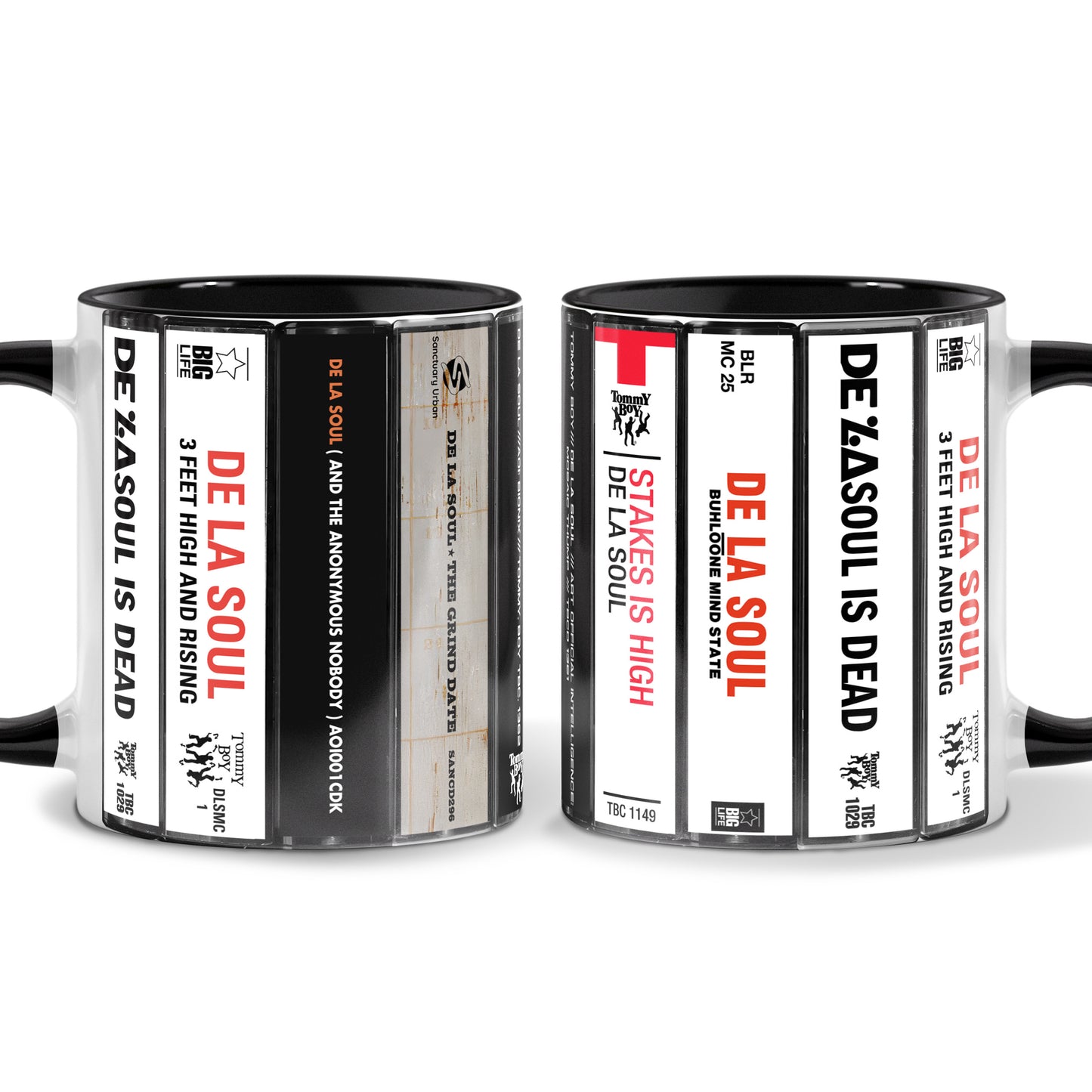 De La Soul Albums Cassette Collection Retro Accent Mug