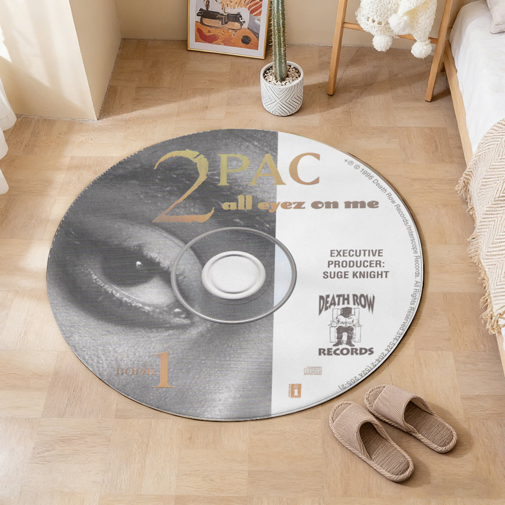 2Pac – All Eyez On Me Album Music CD Round Rug