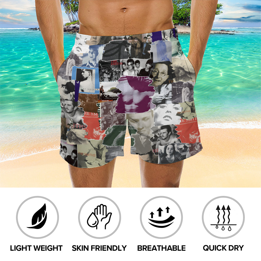 The Smiths Albums Covers Collage Unisex Hawaiian Shorts