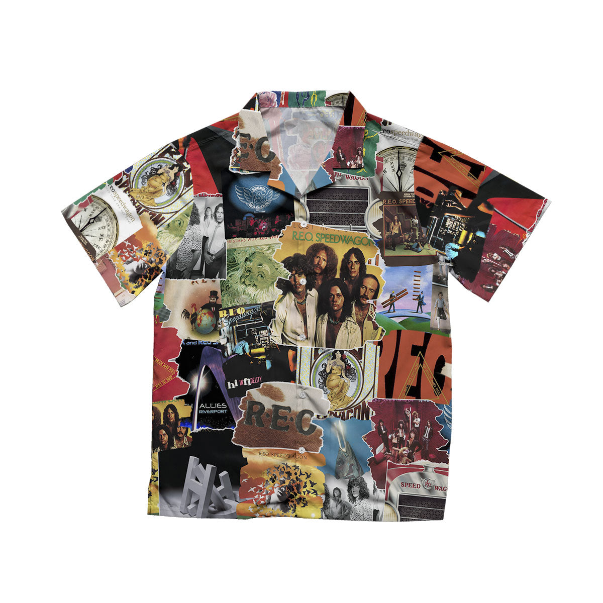 REO Speedwagon Albums Covers Collage Unisex Hawaiian Shirt