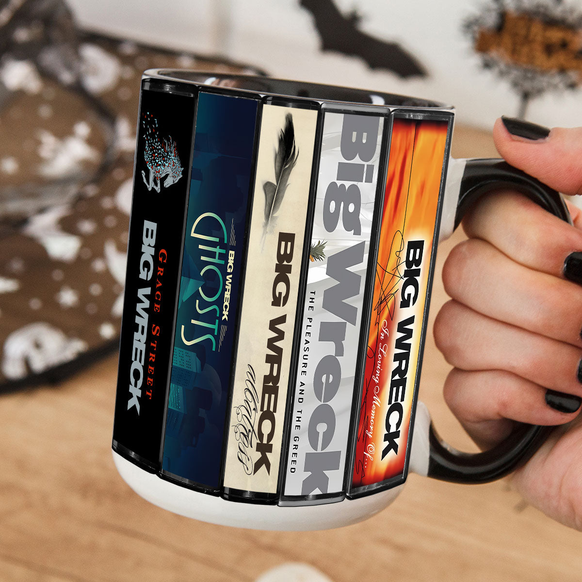 Big Wreck Albums Cassette Collection Retro Accent Mug