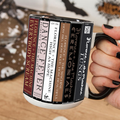 Florence and the Machine Albums Cassette Collection Retro Accent Mug