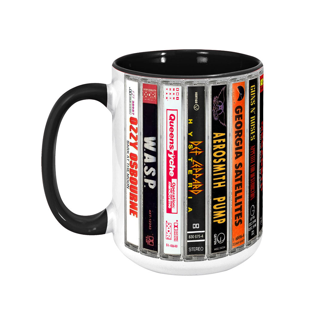 80s Metal Cassette Collection Accent Mug