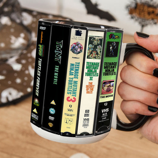 Teenage Mutant Ninja Turtles VHS Collection Retro Accent Mug