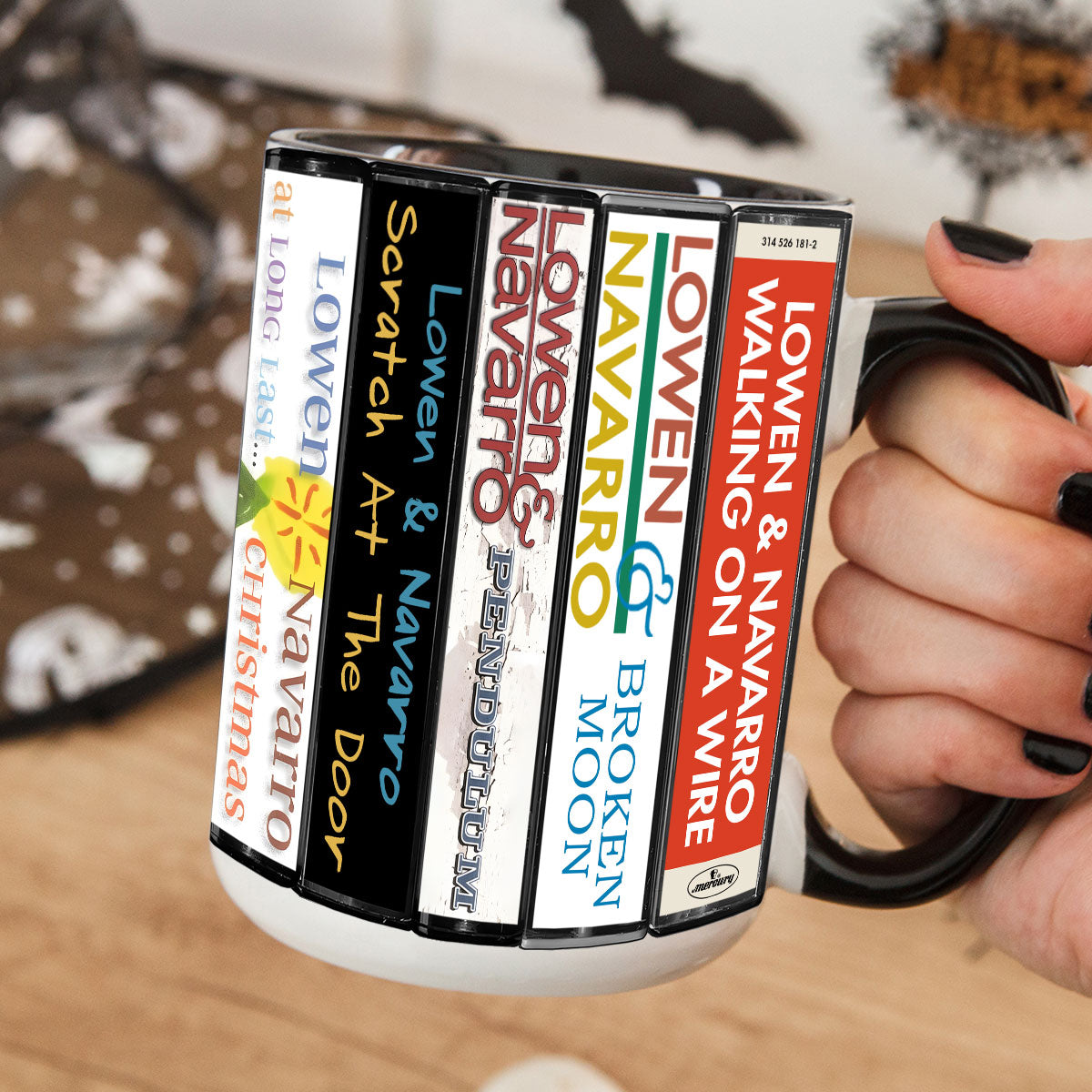 Lowen & Navarro Albums Cassette Collection Retro Accent Mug