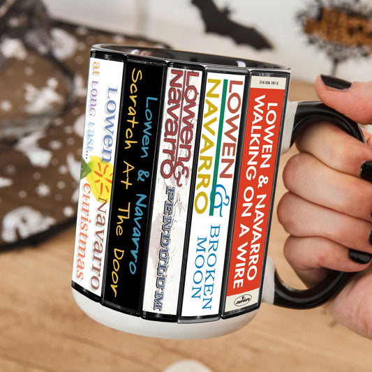 Lowen & Navarro Albums Cassette Collection Retro Accent Mug
