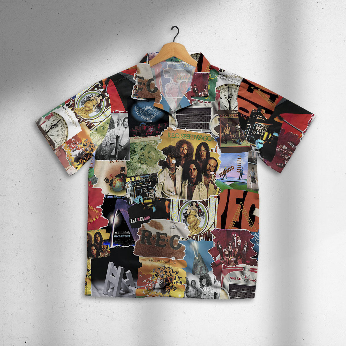 REO Speedwagon Albums Covers Collage Unisex Hawaiian Shirt