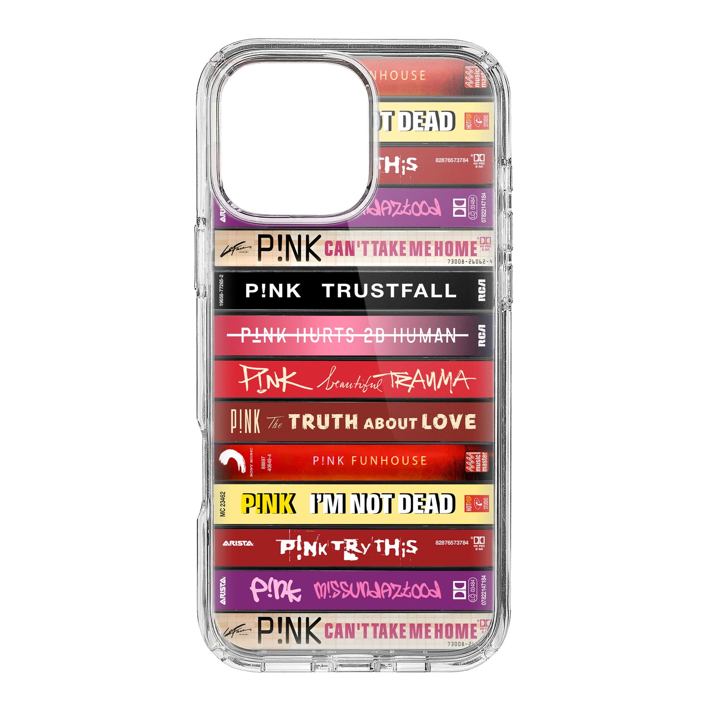 P!NK Albums Cassette Collection Retro Phone Case