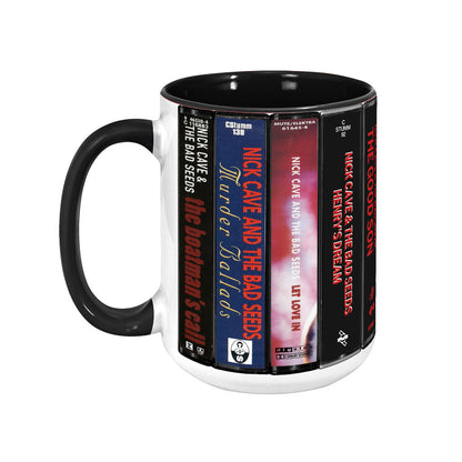 Nick Cave and the Bad Seeds Albums Cassette Collection Retro Accent Mug