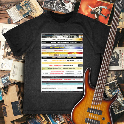 Bruce Springsteen Retro CD Albums Collection Premium Unisex T-Shirt