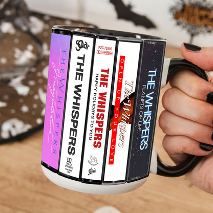 The Whispers Albums Cassette Collection Retro Accent Mug