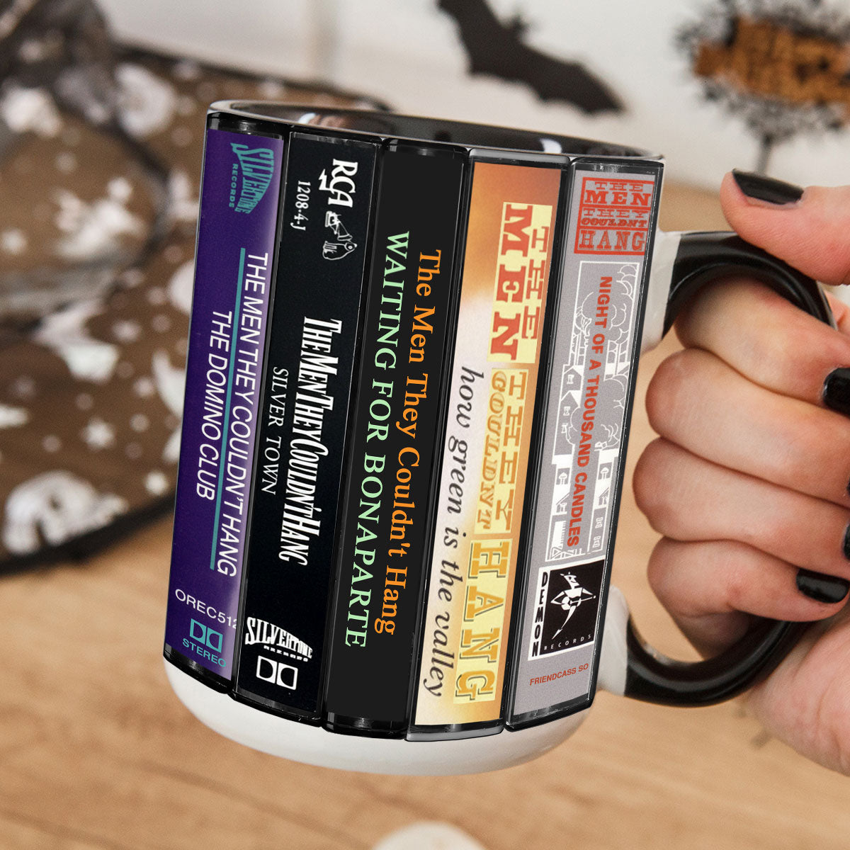 The Men They Couldn't Hang Albums Cassette Collection Retro Accent Mug