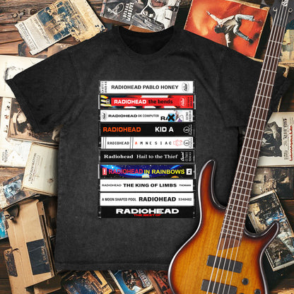 Radiohead Albums Cassette Retro Collection Premium Unisex T-Shirt