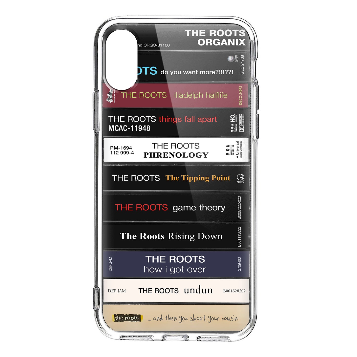 The Roots Albums Cassette Collection Retro Phone Case