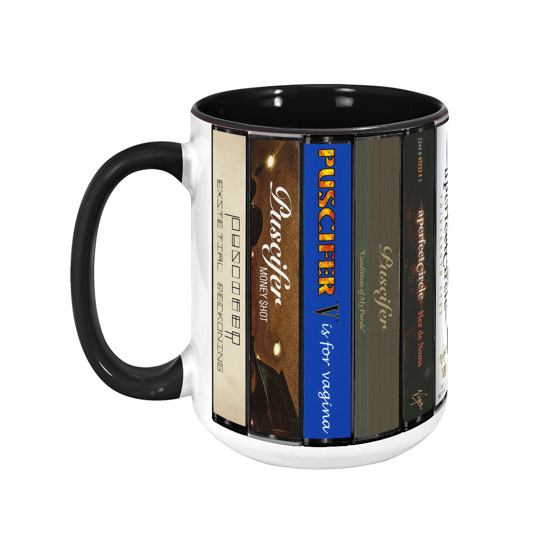 Maynard James Keenan's Legacy Cassette Collection Retro Accent Mug