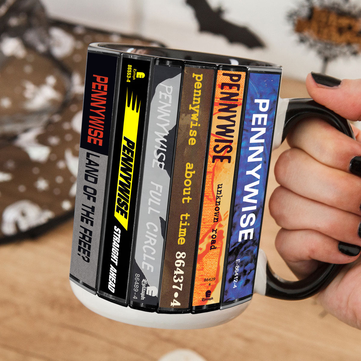 Pennywise Albums Cassette Collection Retro Accent Mug