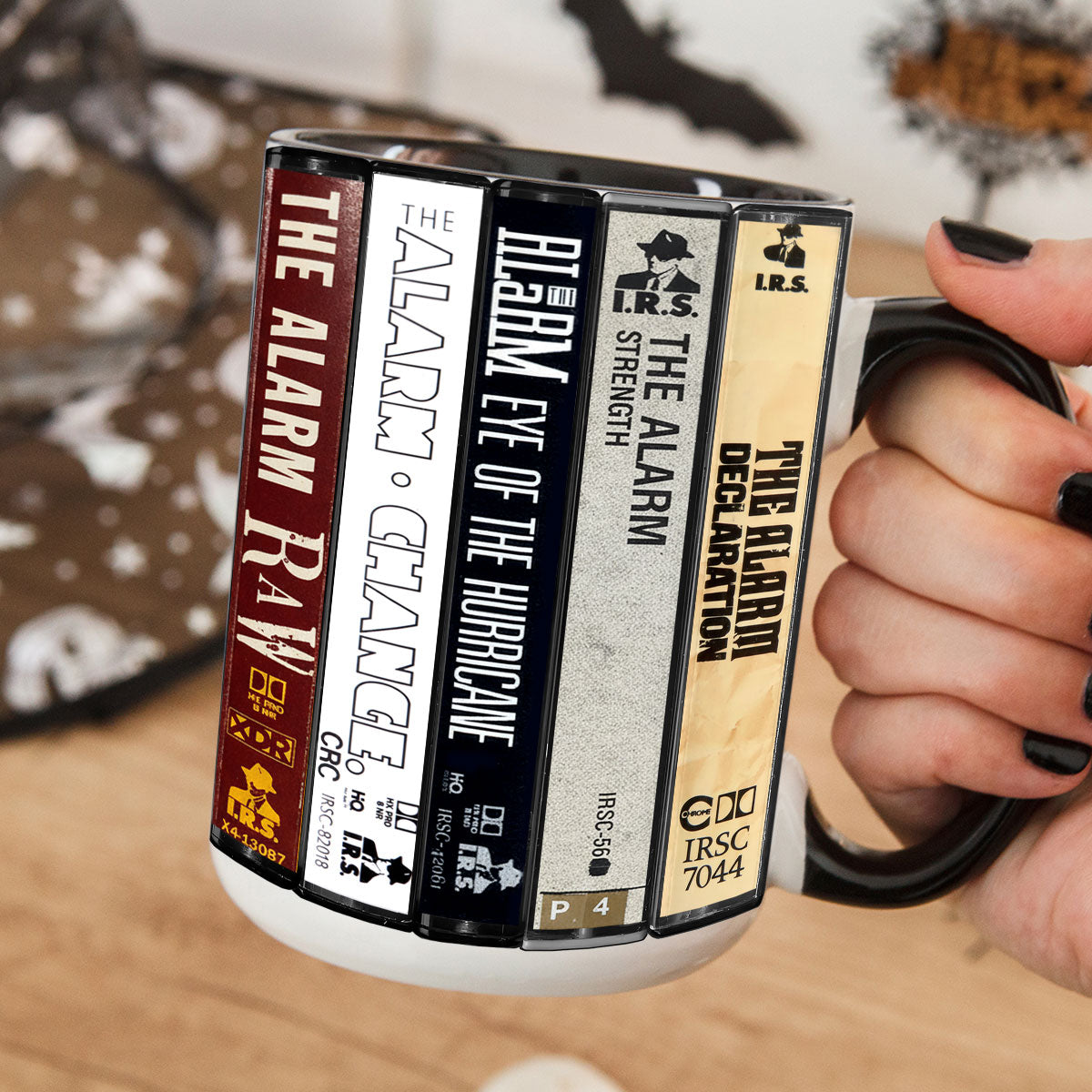 The Alarm Albums Cassette Collection Retro Accent Mug