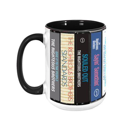 The Righteous Brothers Albums Cassette Collection Retro Accent Mug