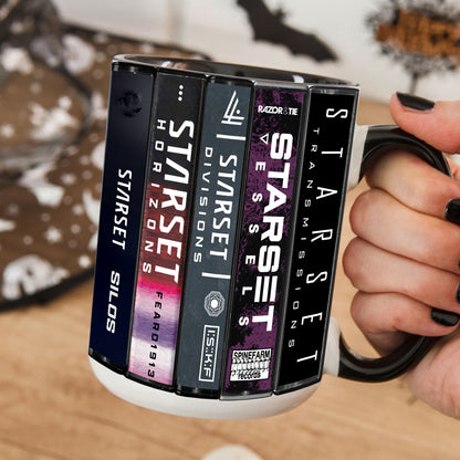 Starset Albums Cassette Collection Retro Accent Mug