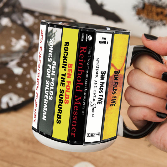 Ben Folds Albums Cassette Collection Retro Accent Mug