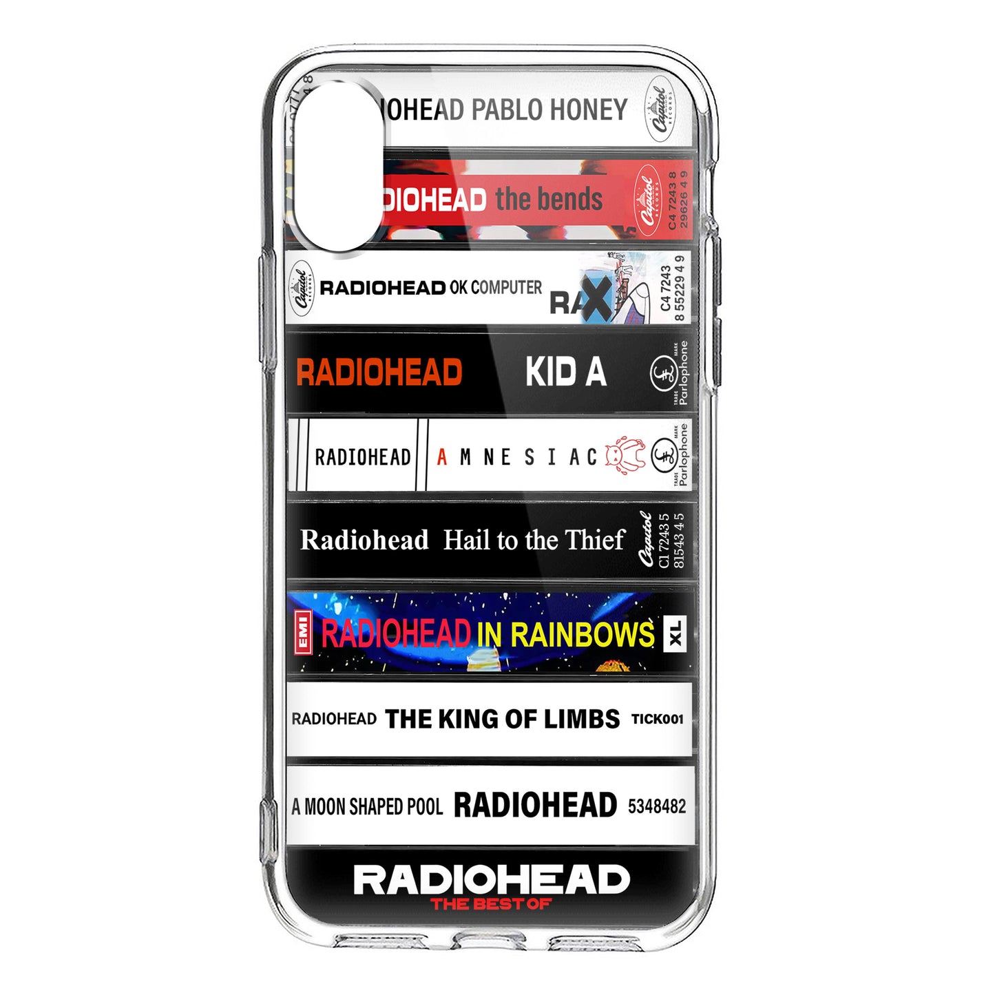 Radiohead Albums Cassette Collection Retro Phone Case