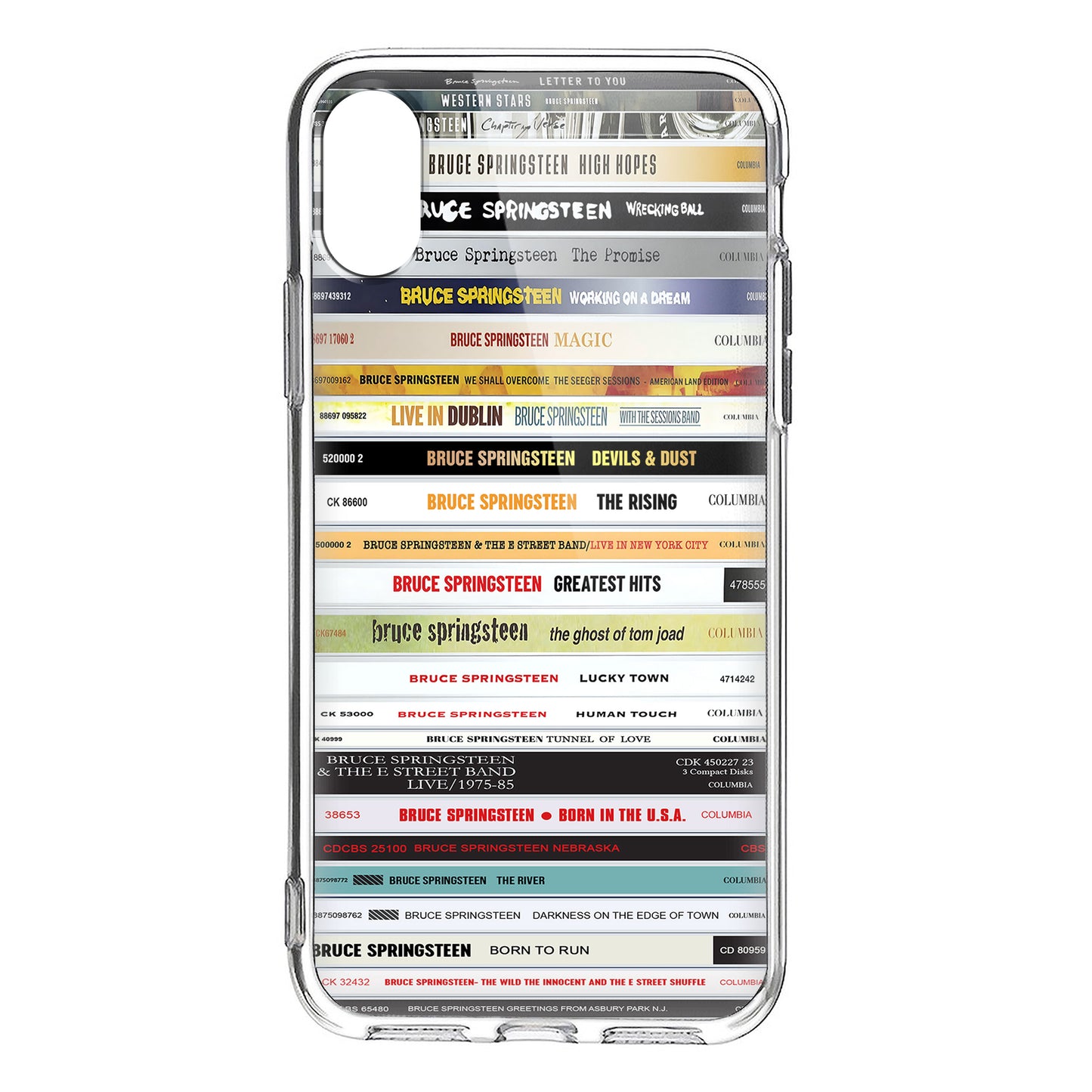 Bruce Springsteen Albums CD Collection Retro Phone Case