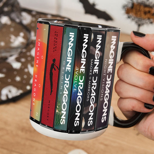 Imagine Dragons Albums Cassette Collection Retro Accent Mug