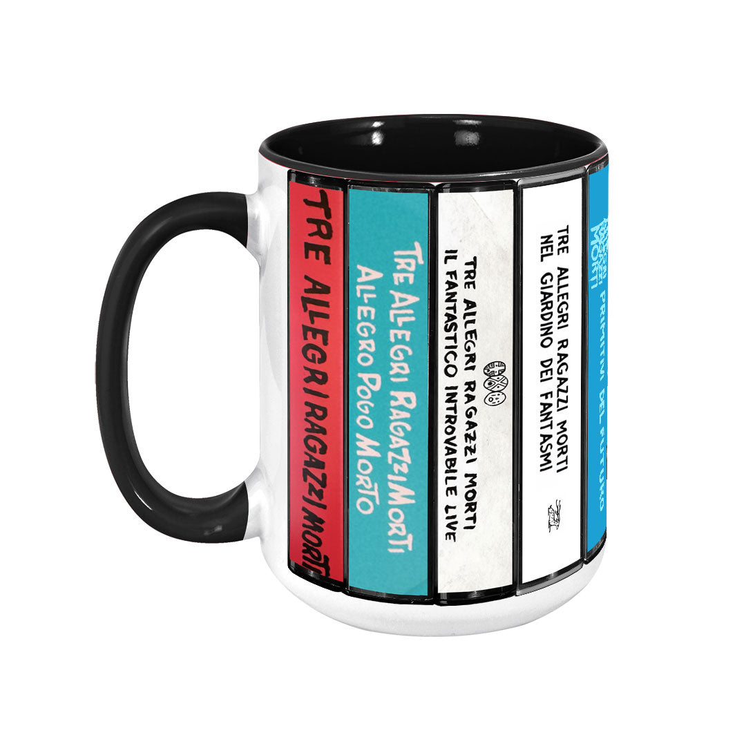 Tre Allegri Ragazzi Morti Albums Cassette Collection Retro Accent Mug
