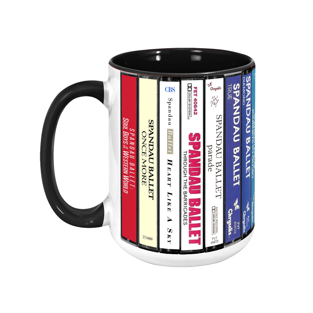 Spandau Ballet Albums Cassette Collection Retro Accent Mug