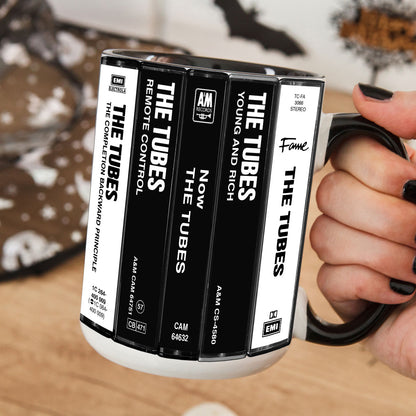 The Tubes Albums Cassette Collection Retro Accent Mug