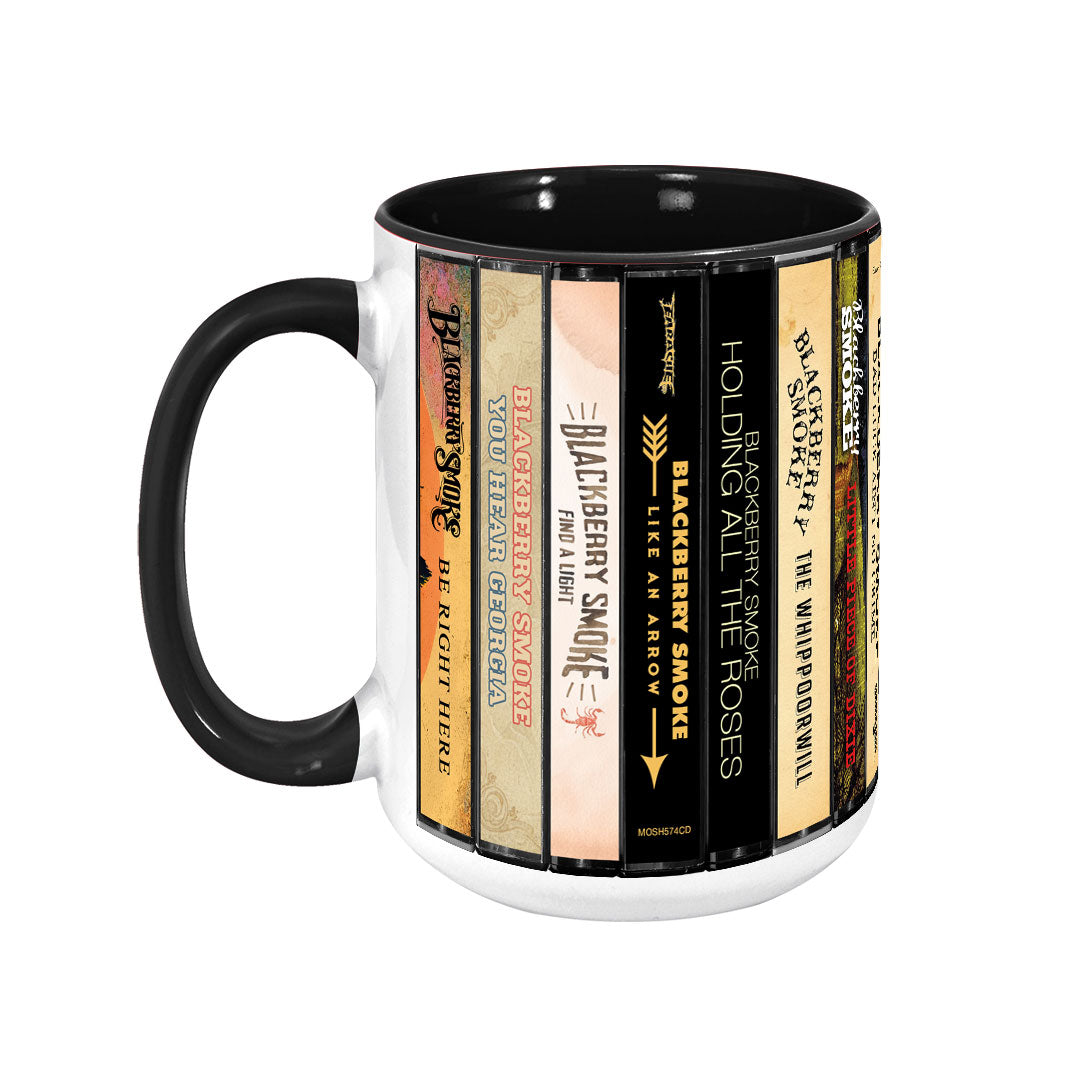 Blackberry Smoke Albums Cassette Collection Retro Accent Mug