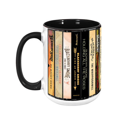 Blackberry Smoke Albums Cassette Collection Retro Accent Mug