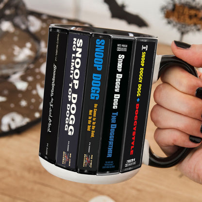 Snoop Dogg Albums Cassette Collection Retro Accent Mug
