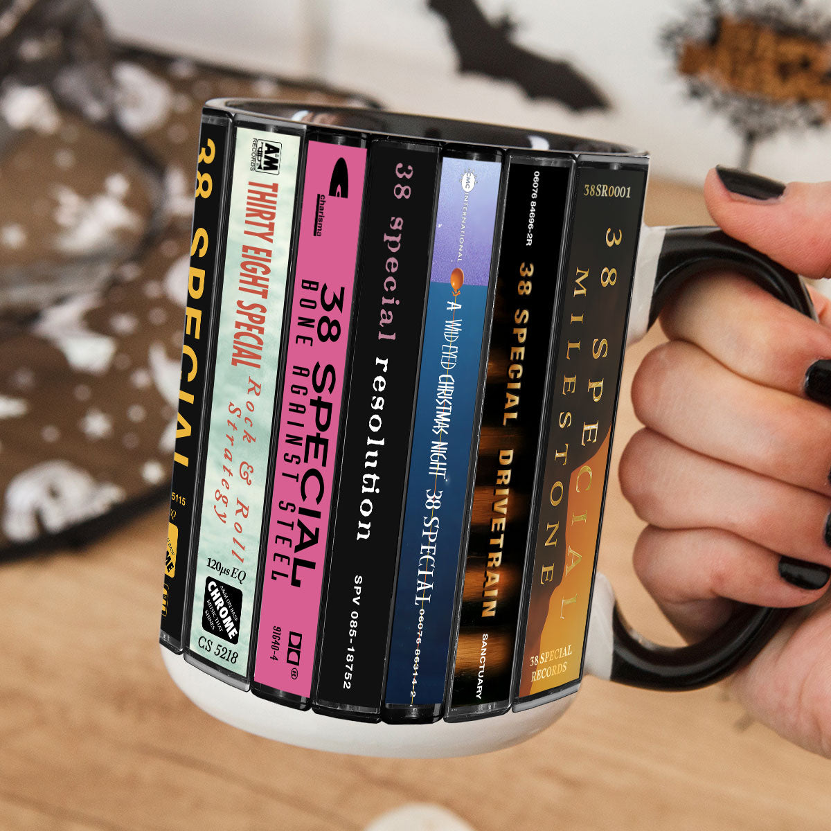 38 Special Albums Cassette Collection Retro Accent Mug