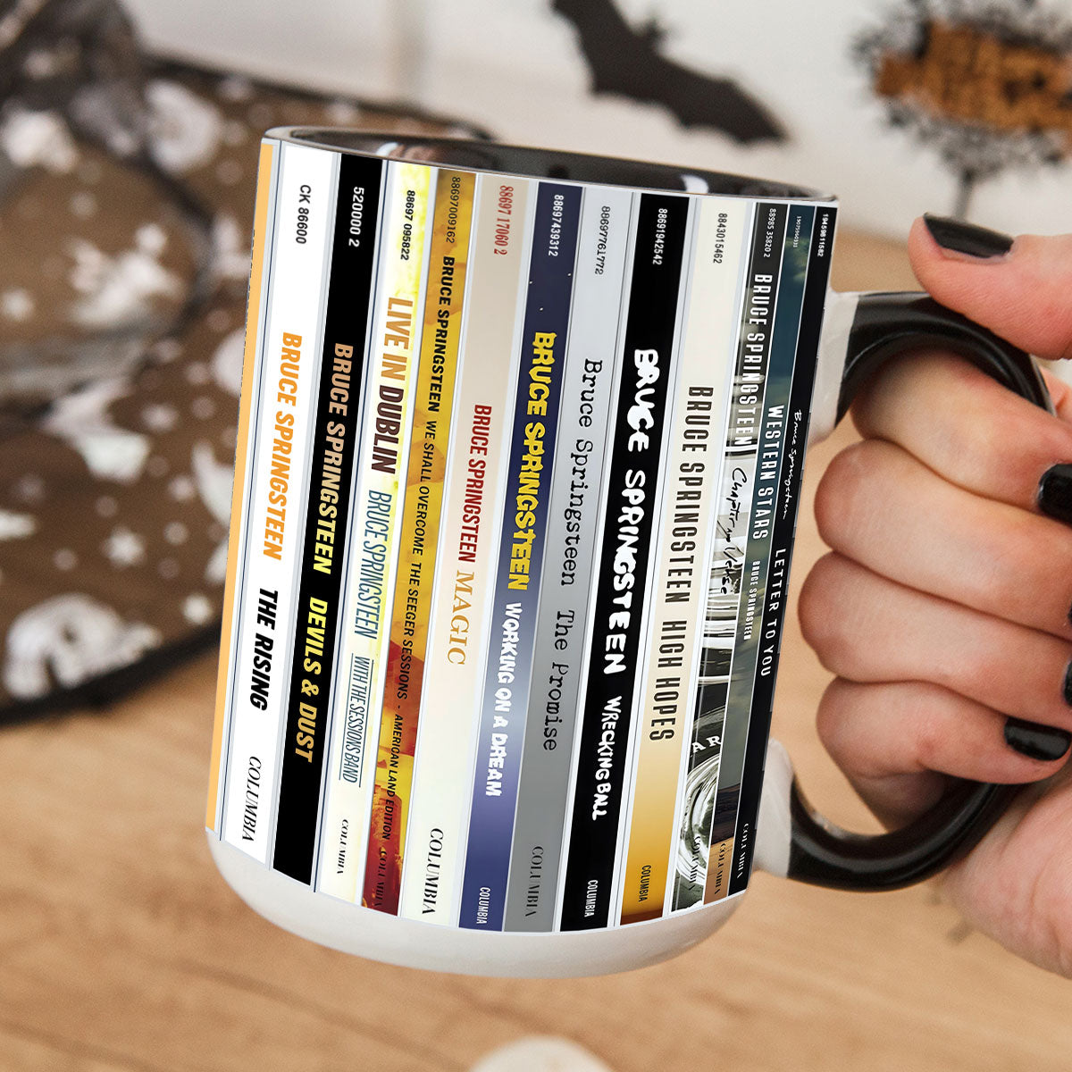 Bruce Springsteen CD Albums Collection Accent Mug