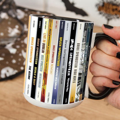 Bruce Springsteen CD Albums Collection Accent Mug